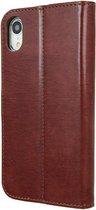 Valenta Leather Booktype iPhone Xr hoesje - Bruin