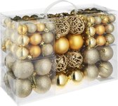 tectake -   Set van 100 kerstballen goud - 403323