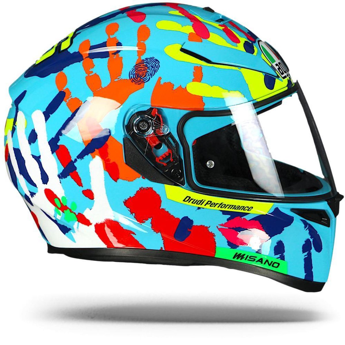Agv K-3 SV Misano 2014 Hands Valentino Rossi Integraalhelm - Motorhelm -  Maat L | bol.com