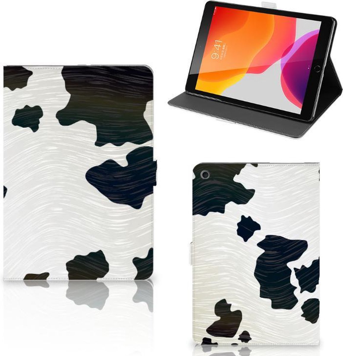 iPad 10.2 2019 | iPad 10.2 2020 | 10.2 2021 Flip Case Koeienvlekken