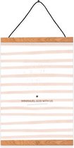 Christelijke Poster Kerst - Immanuel God With Us - DagelijkseBroodkruimels