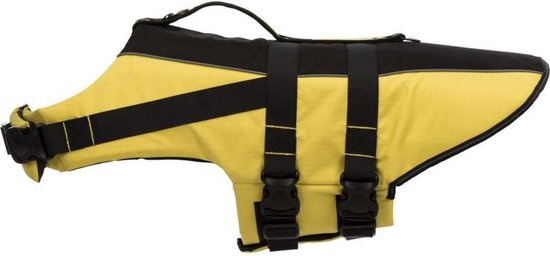 Trixie Zwemvest Hond - Geel Zwart - Maat L - 60-96 x 65 cm - tot 45 kg