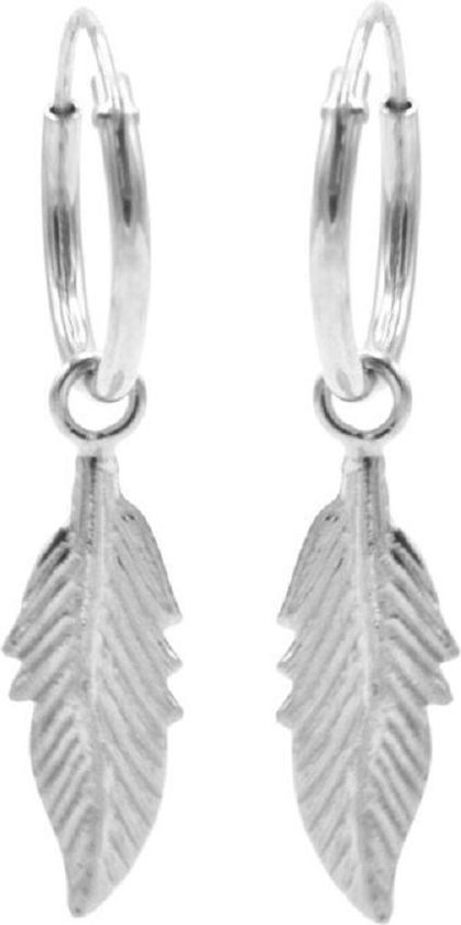Karma symbols oorbel M2530 feather II zilver