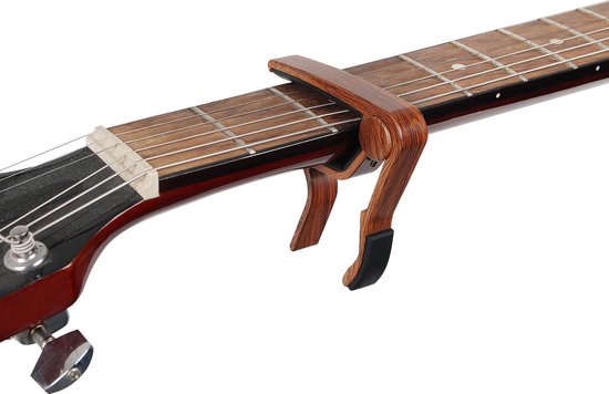 Capodastre / pince pour guitare de luxe en aluminium - Comprend 3 plectres  - Guitare... | bol.com