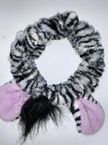 zebra print hoofdband