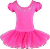 Balletpakje Ballerina glitter + Tutu - fuchsia - Ballet - maat 134