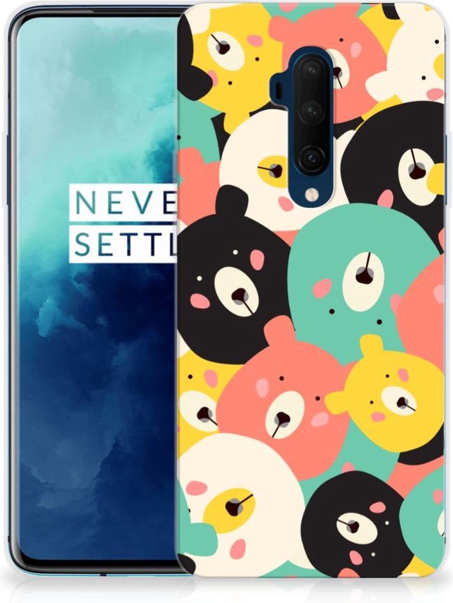 OnePlus 7T Pro Telefoonhoesje met Naam Bears