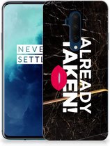 OnePlus 7T Pro Siliconen hoesje met naam Already Taken Black