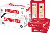 Kopieerpapier JK A4 75 grams 21x29,7cm - 5 Pakken a 500 vellen (volle doos) - Glad en hoog wit printpapier