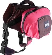 Backpack rugzak harnas voor honden - Hondenrugzak - Extra large - Roze