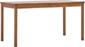 Eettafel Bruin Hout (Incl LW Klok) Rechthoekig - Dineertafel - Eet tafel - Eetkamertafel - Woonkamer tafel