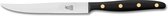 Robert Herder Steakmes - Buckels - RVS - XL Lemmet 12.5 cm - Heft POM Zwart