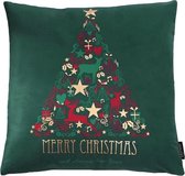 Kerst #1 Kussenhoes | Katoen / Polyester | 45 x 45 cm