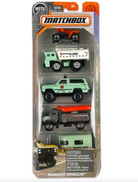 Matchbox 5 pack auto's - Ranger Rescue - FMV33 | bol
