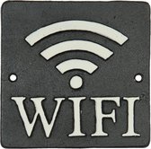 Metalen Wifi bordje 12 x 12 cm | 6Y1596 | Clayre & Eef