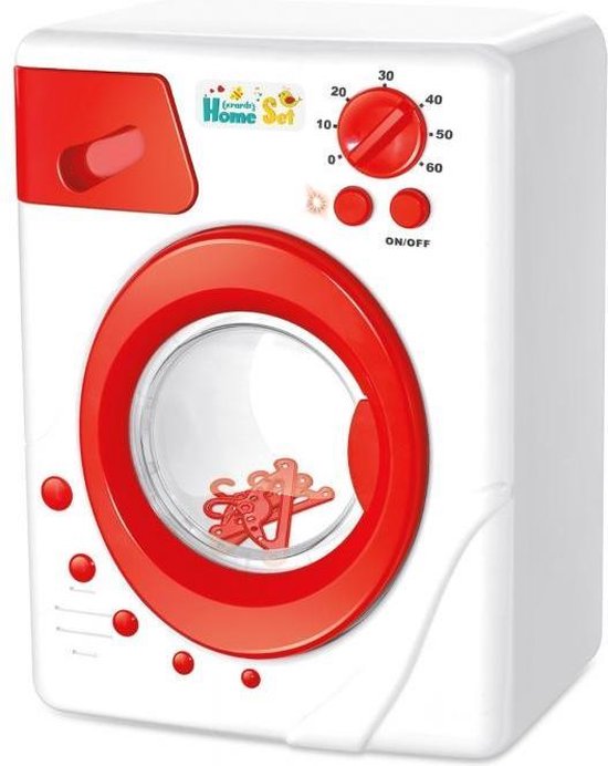 Gerardo's Toys Wasmachine met geluid 20 rood | bol.com