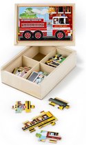 Melissa & Doug - Vehicle Puzzles in a Box