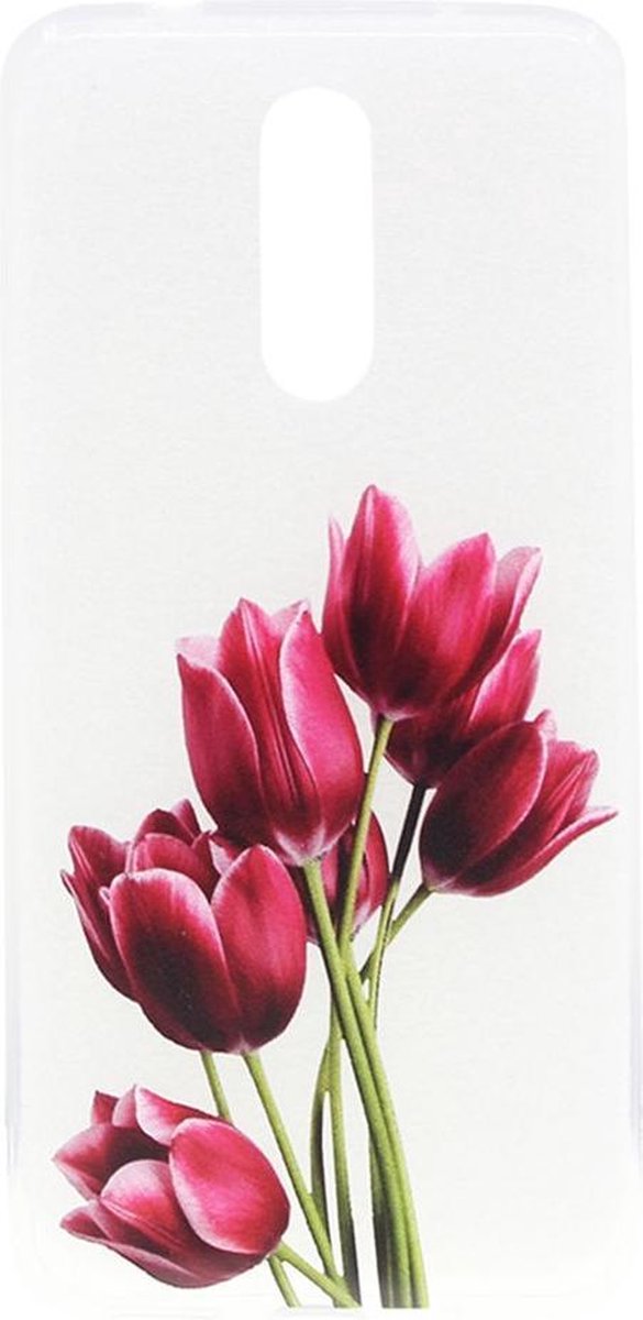 Shop4 - Geschikt voor Nokia 3.2 Hoesje - Zachte Back Case Tulpen