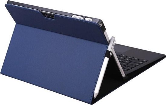 Shop4 - Microsoft Surface Pro 7 Hoes - Book Cover Denim Blauw | bol.com