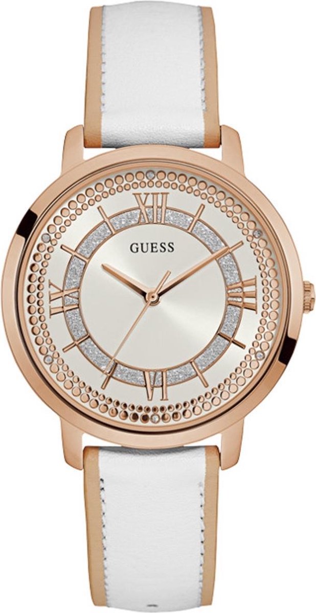 GUESS Watches - W0934L1 - horloge - Vrouwen - RVS - Wit - 40 mm