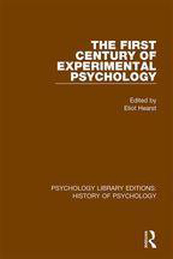 Psychology Library Editions: History of Psychology - The Fir ... - cover