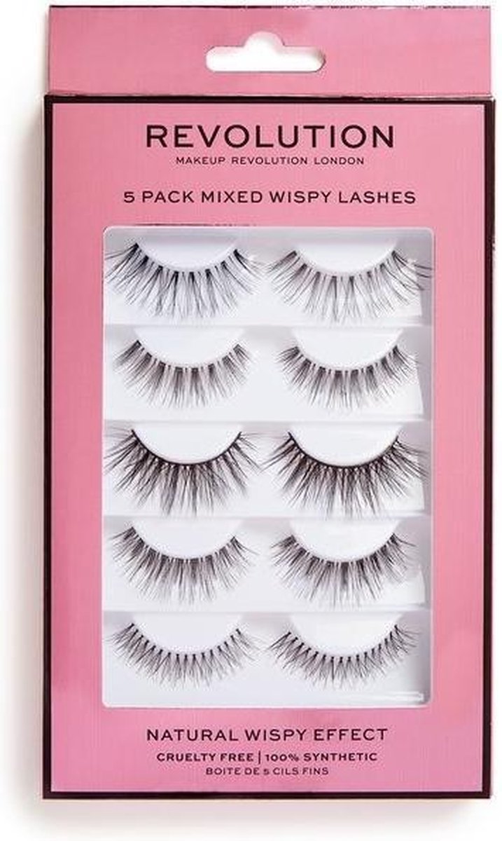 5 Pack Mixed Wispy Lashes - Nepwimpers