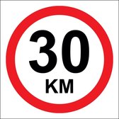 30 KM stickers | 2 exemplaren | Ø 10 cm