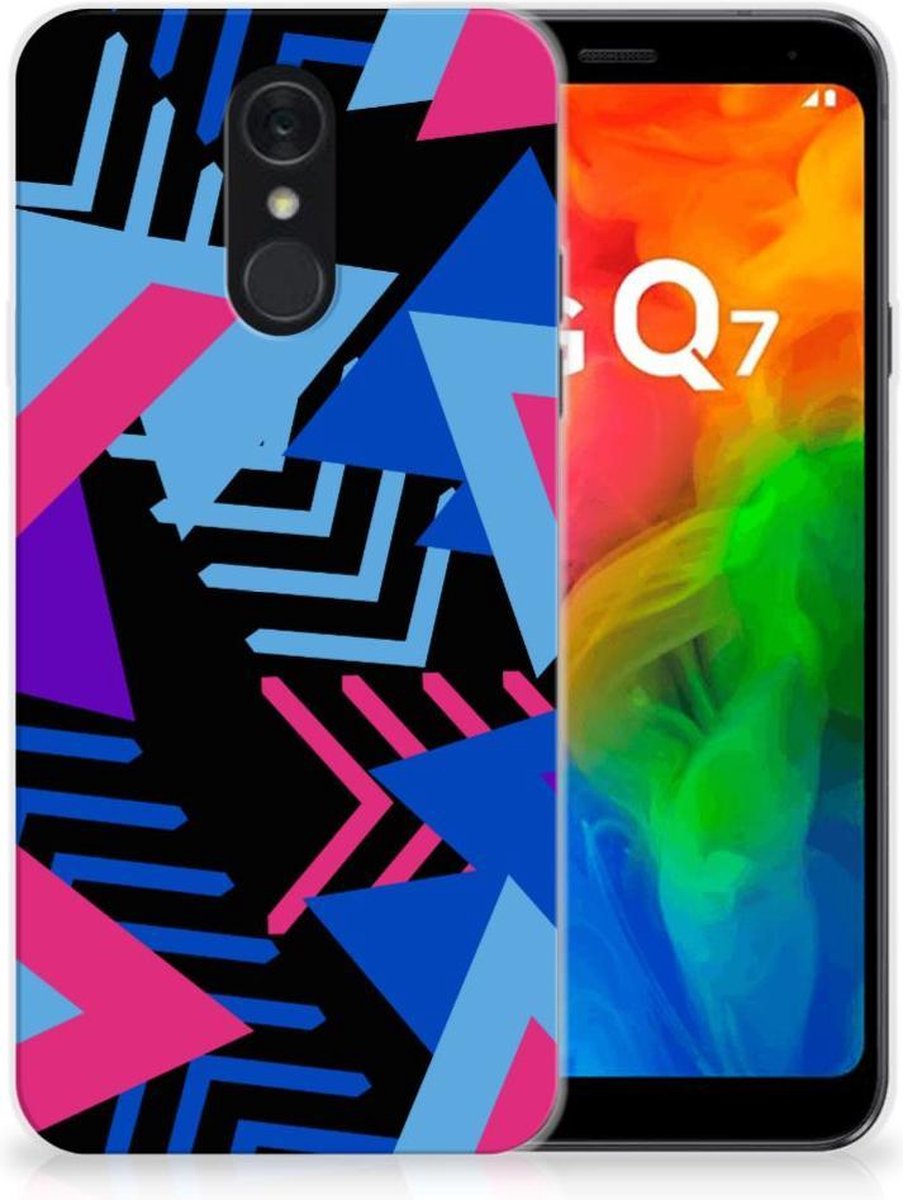 LG Q7 TPU Hoesje Funky Triangle