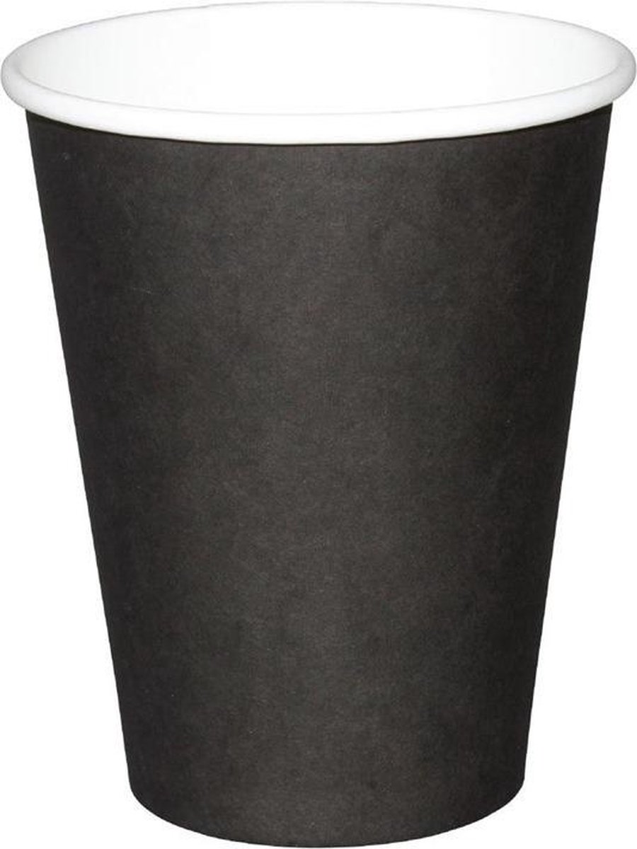 Fiesta Hot Cups enkelwandig zwart 23cl x1000
