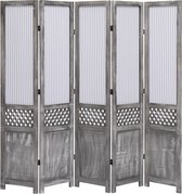 Kamerscherm 175x165cm Grijs (Incl LW Anti Kras Vilt) - Ruimteverdeler - Kamerverdeler - Kamer scherm