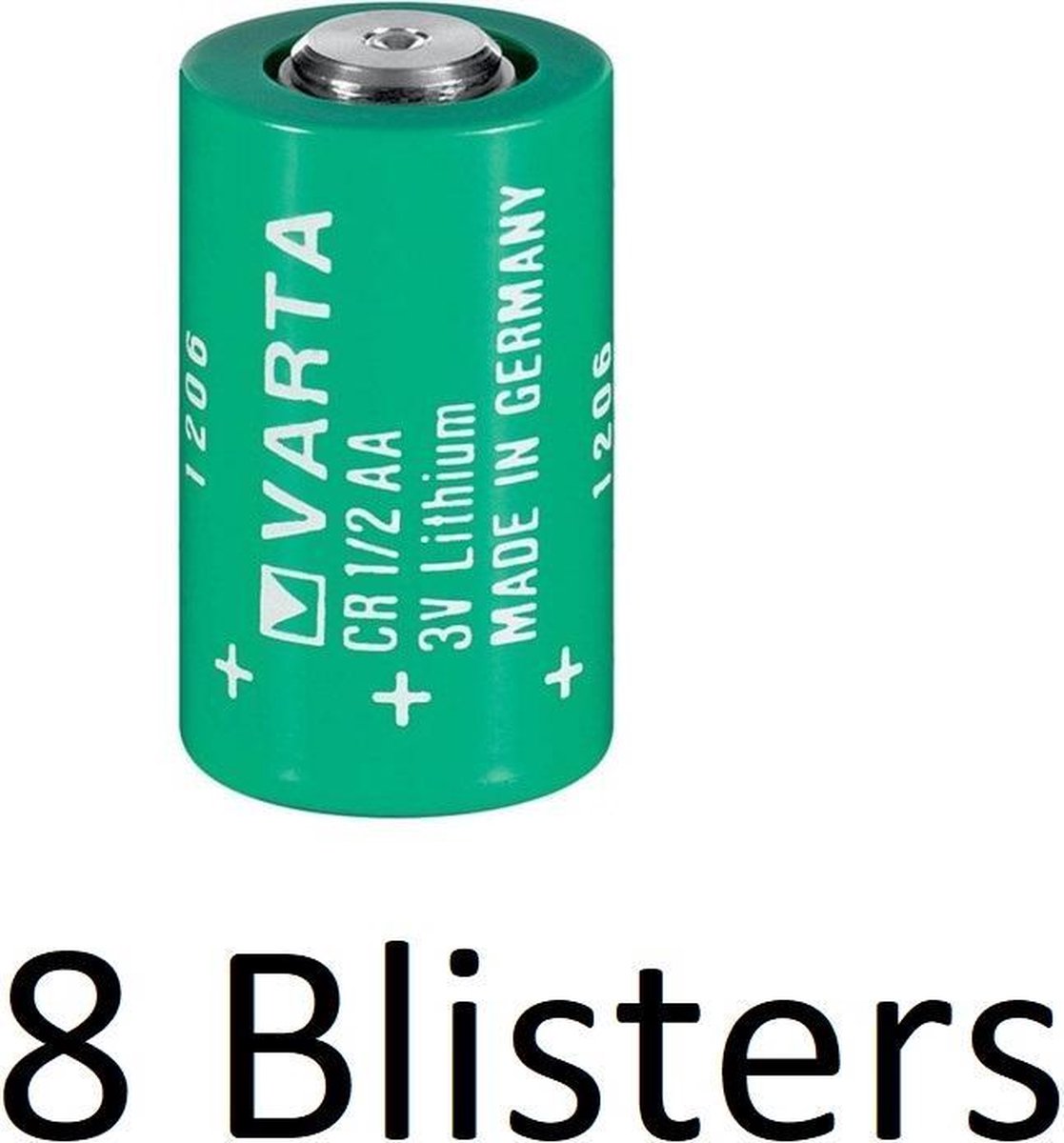 8 Stuks (8 Blisters a 1 st) Varta CR 1/2 AA lithium (3,0V)