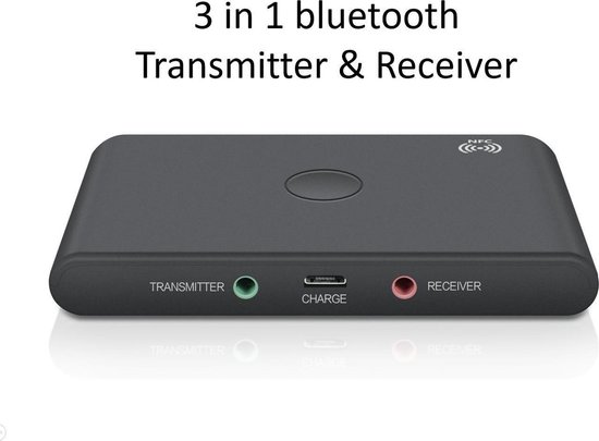 Onnodig puree gordijn Bluetooth Transmitter & Receiver - Bluetooth Audio Ontvanger - NFC - Met  Accu -... | bol.com