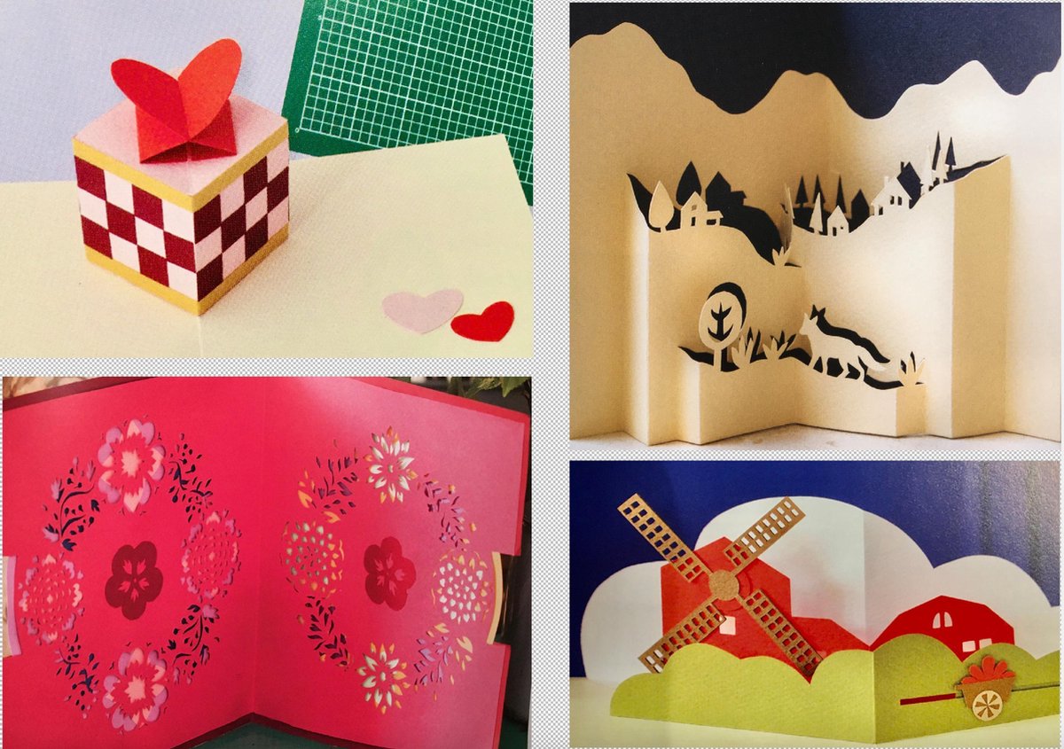 3D Pop-Up kaarten maken: compleet hobbypakket, rijk geïllustreerd boek,  gekleurd... | bol.com