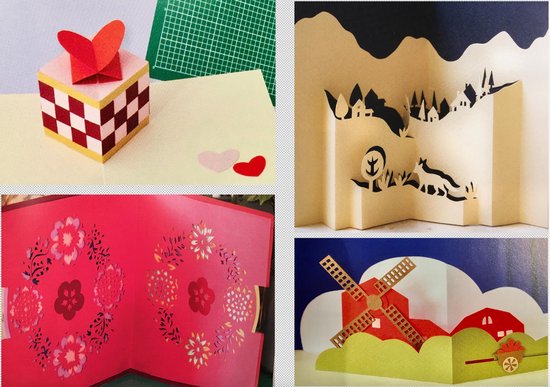 droogte Profeet Fantasie 3D Pop-Up kaarten maken: compleet hobbypakket, rijk geïllustreerd boek,  gekleurd... | bol.com