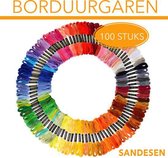 Borduurgaren - 100 verschillende kleuren voor Kruissteken - Borduren