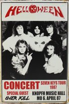 Concertbord - Helloween Concert 1987