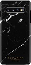 Paradise Amsterdam 'Midnight Marble' Fortified Phone Case - Samsung Galaxy S10+ - zwart marmer steen telefoonhoesje