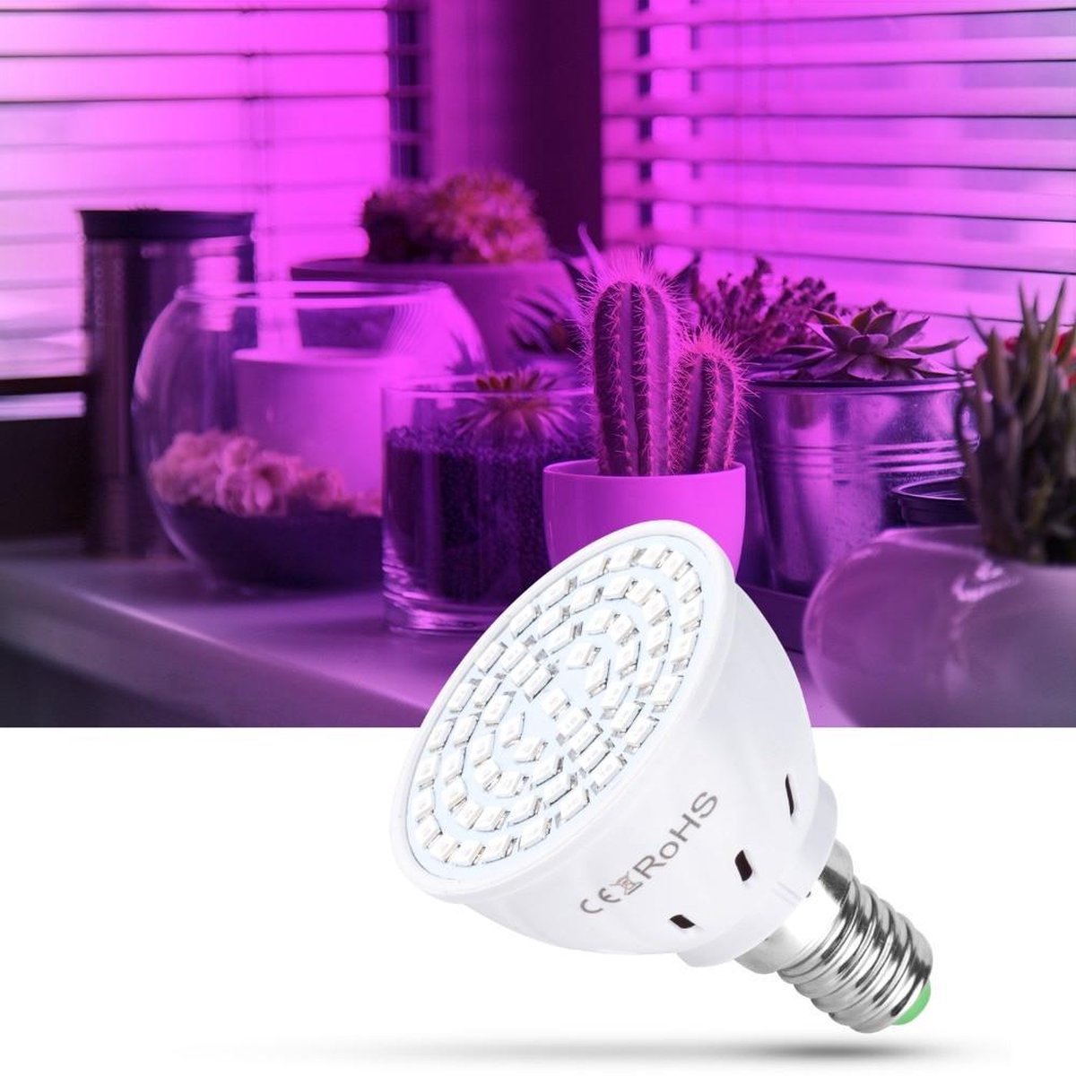 Groeilamp, Bloeilamp , Kweeklamp, Grow light, LED groei lamp, E14 | bol.com
