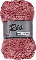 Lammy yarns Rio katoen garen - framboos roze (730) - naald 3 a 3,5 mm - 1 bol