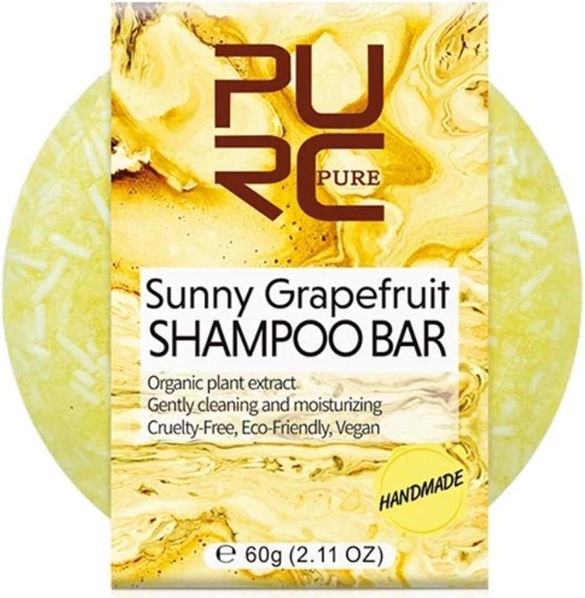 Handmade shampoo bar - Sunny grapefruit