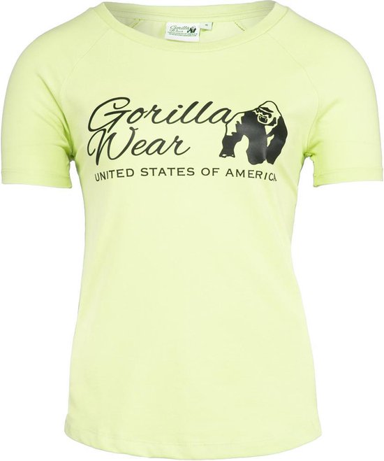 Gorilla Wear Lodi T-shirt - Lichtgeel - XS