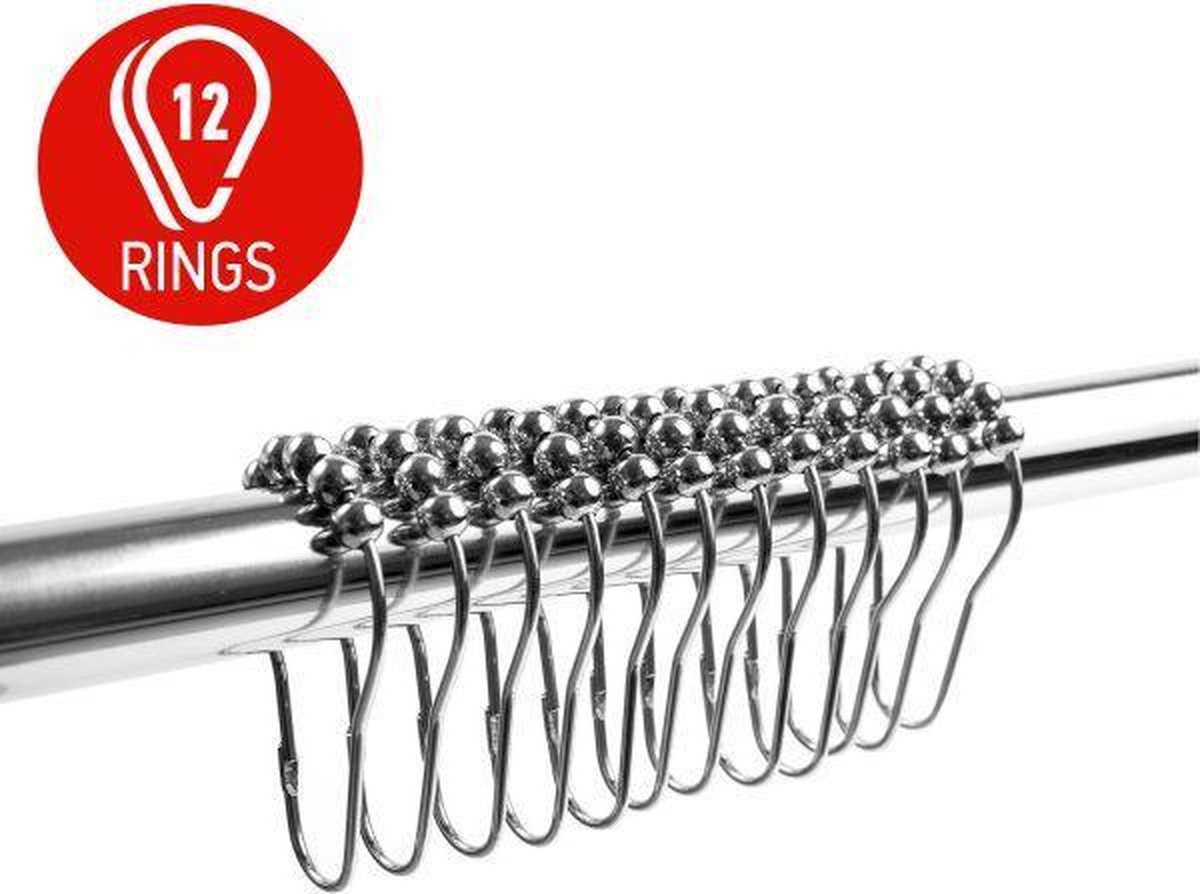 Douchegordijnringen Douchegordijn Ringen Set Douche Gordijnringen