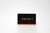 MUTEKEY CARD. Unisex Creditcardhouder Zwart | RFID card protector | Pinpas RFID bescherming |