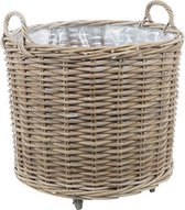 Ronde Rotan Plantenmand - Ø42xH42 cm