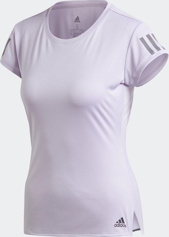 adidas Club 3 Str Tee Sportshirt Dames - Purple Tint - Maat XS