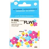 FLWR - Inktcartridge / 300XL / Zwart - Geschikt voor HP