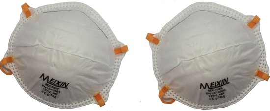 GS stofmaskers 2 stuks FFP2 - Mondmaskers voor fijnstof - CE EN149 | bol.com