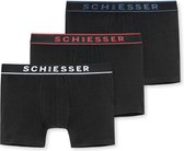 Schiesser Heren Boxershort - 3-pack - Zwart - Maat XL