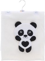 Couverture pour bébé en tricot-couverture-panda-couverture en laine blanche