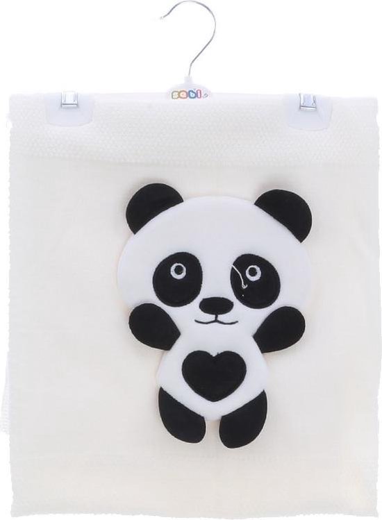 Couverture pour bébé en tricot-couverture-panda-couverture en laine blanche  | bol